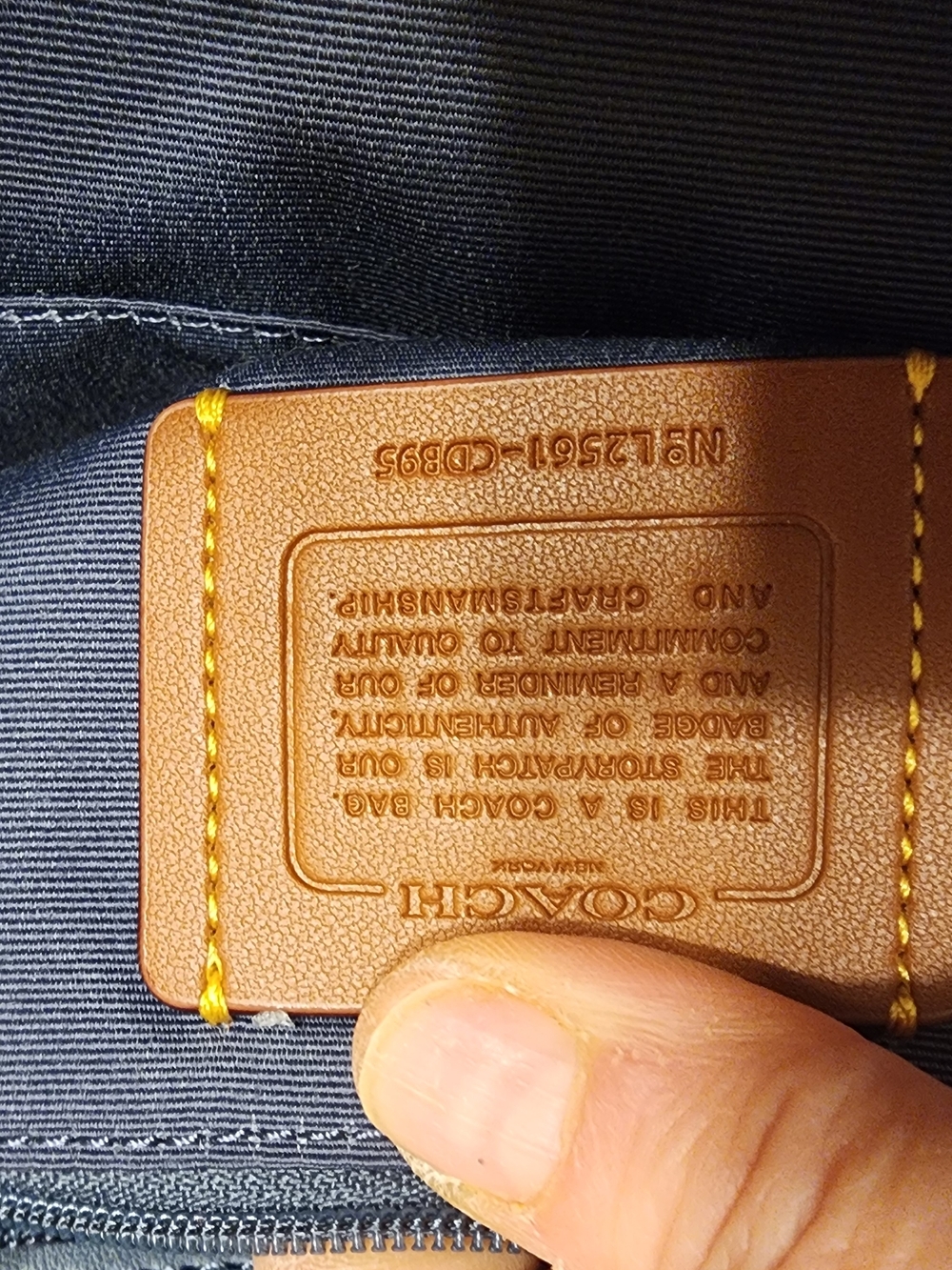 Coach Hadley Backpack in Signature Denim NWT - Picture 4 of 11